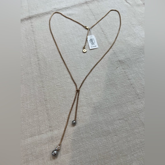 Michael Kors Rose Gold Y Necklace - Picture 5 of 6